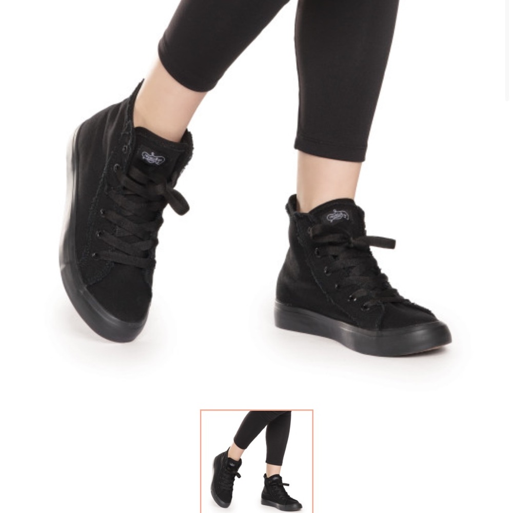Revolution Kids Black Canvas Sneakers - Picture 7 of 8